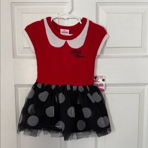 Disney Minnie Red and White Sweater Dress